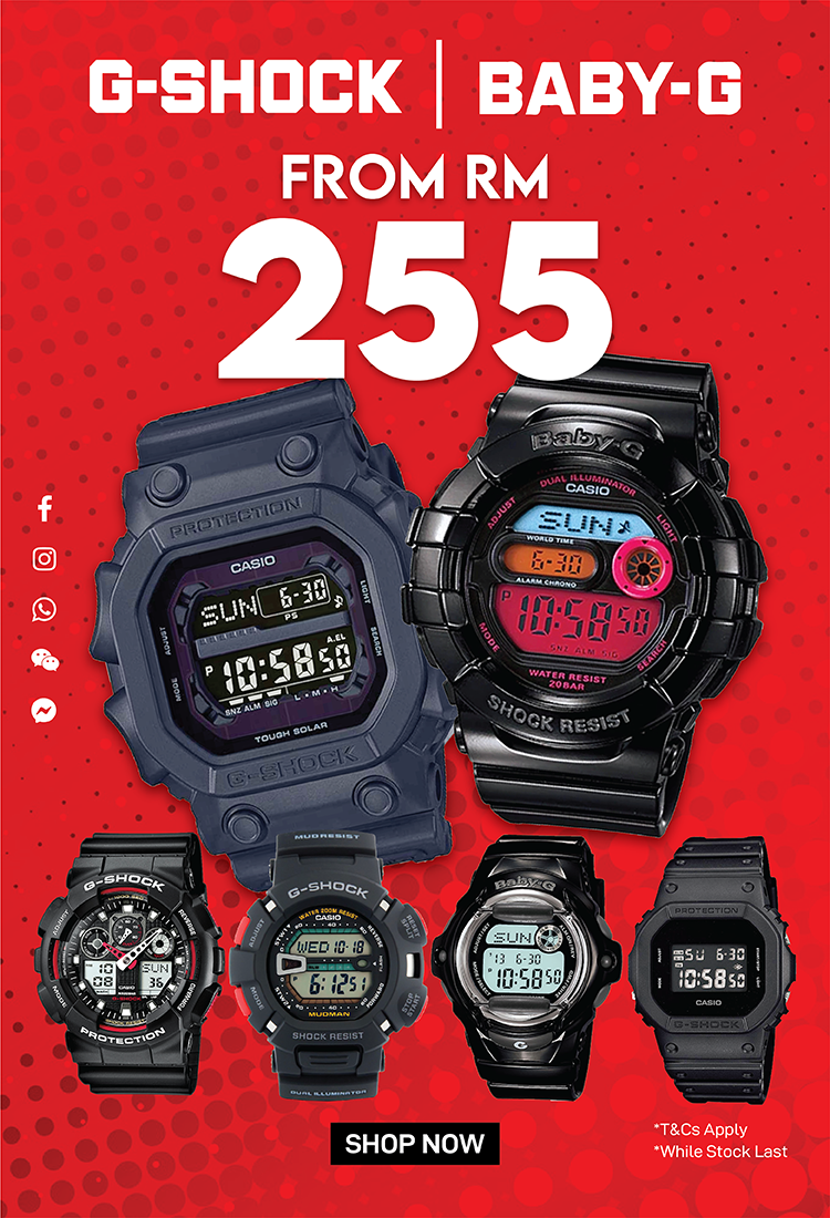 G-Shock & Baby-G from RM255