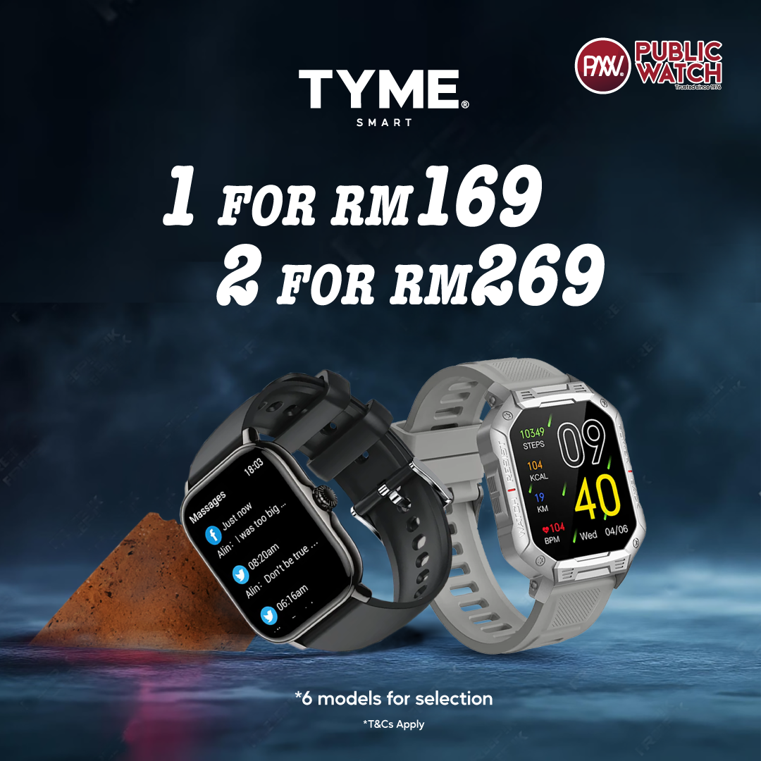 Smartwatch Deals Buy More Save More : Buy 1 for RM169, 2 for RM269