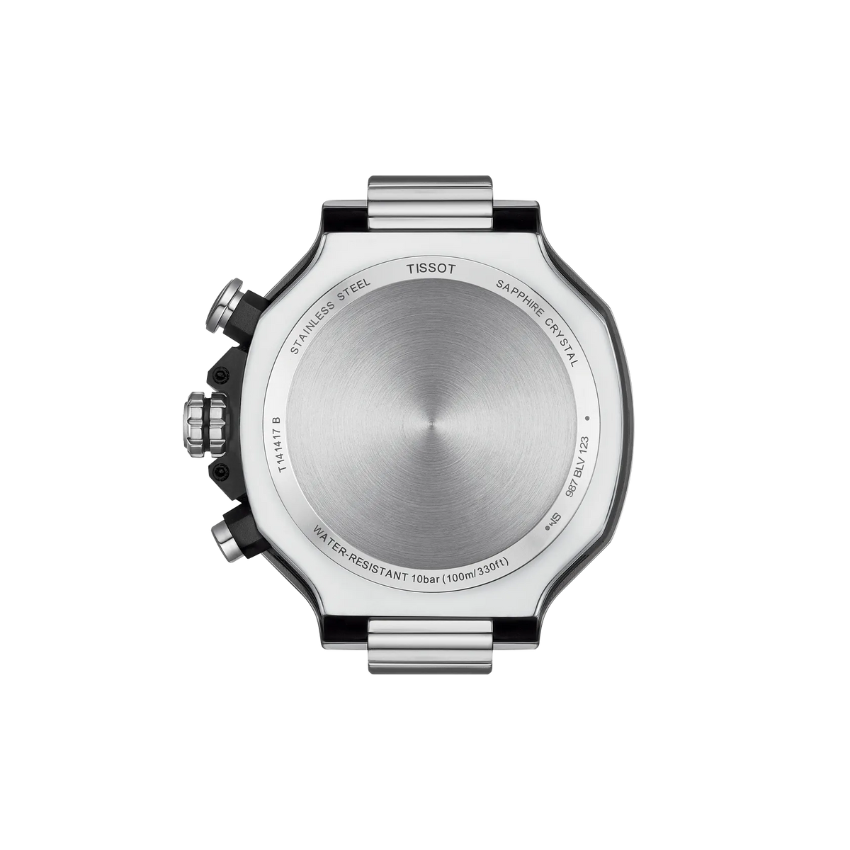 Tissot T-Race 45mm T141.417.17.011.00 Men's Quartz Chronograph Watch - caseback / rear (image 3)