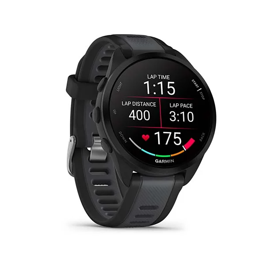 Garmin Forerunner 165 010-02863-A0 GPS Running Smartwatch – Black / Slate Gray AMOLED