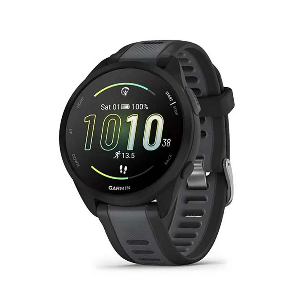 Garmin Forerunner 165 010-02863-A0 GPS Running Smartwatch – Black / Slate Gray AMOLED