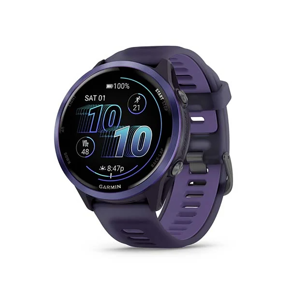 Garmin Forerunner 570 010-02971-42 47mm AMOLED GPS Running Smartwatch – Imperial Purple