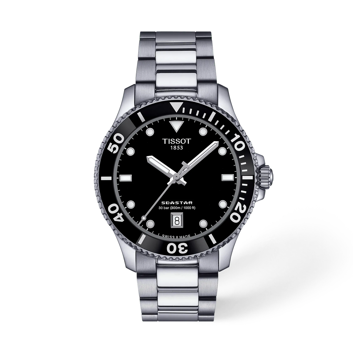 Tissot Seastar 1000 40mm T120.410.11.051.00 Unisex Quartz Watch - front (image 1)