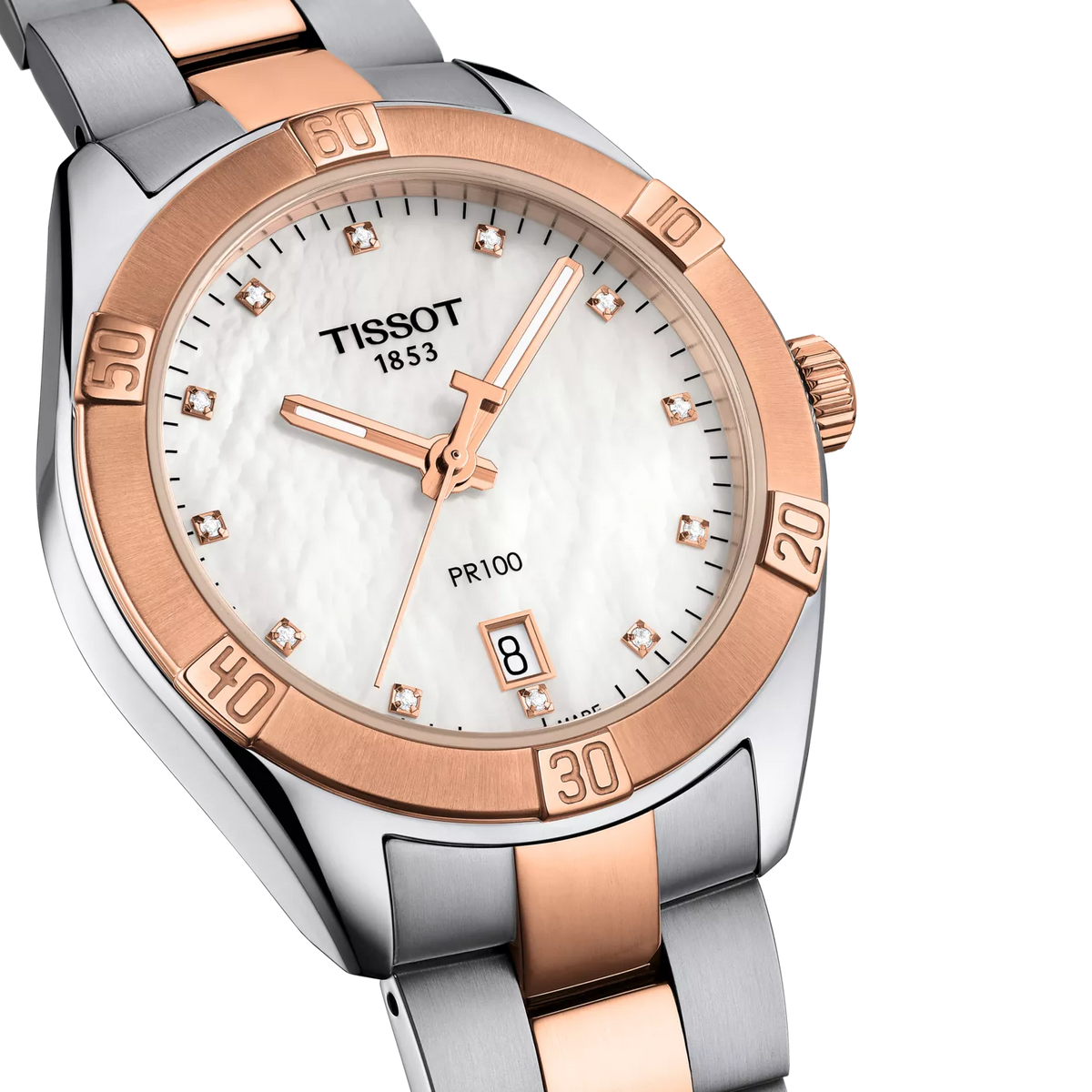 Tissot PR 100 Sport Chic 36mm T101.910.22.116.00 Women's Quartz Watch - product detail (image 2)