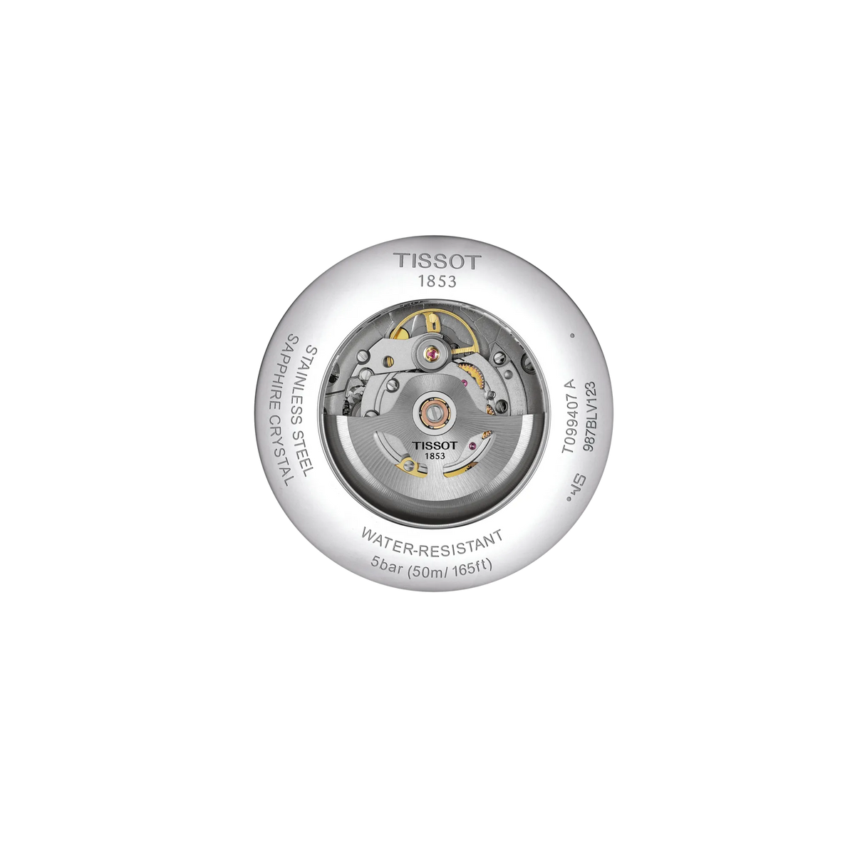Tissot Chemin des Tourelles Powermatic 80 T099.407.11.048.00 Men's Automatic Watch - caseback / rear (image 3)