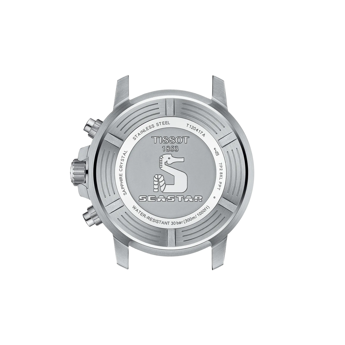 Tissot Seastar 1000 45.5mm T120.417.17.041.00 Men's Quartz Chronograph Watch - caseback / rear (image 3)