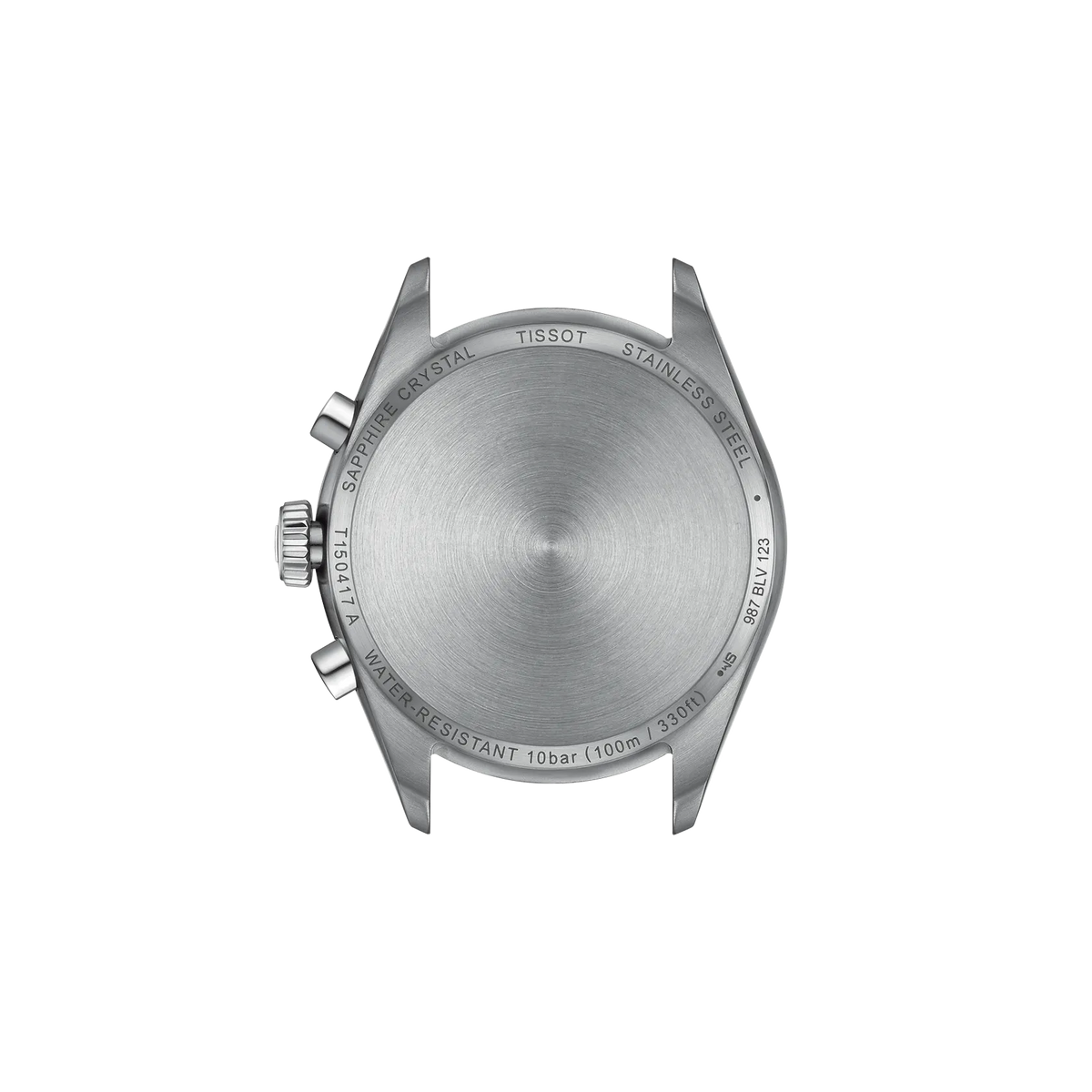 Tissot PR 100 40mm T150.417.11.091.00 Men's Quartz Chronograph Watch - caseback / rear (image 3)