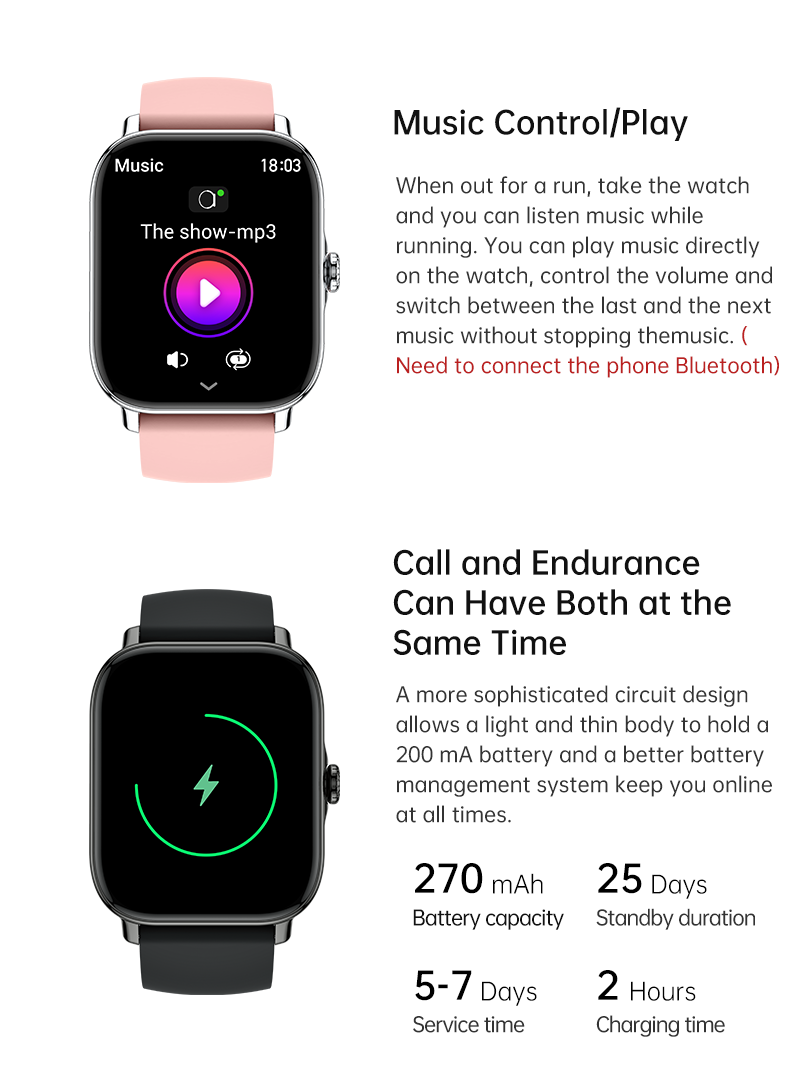 TYME TSWP72PK-04 Smart Watch