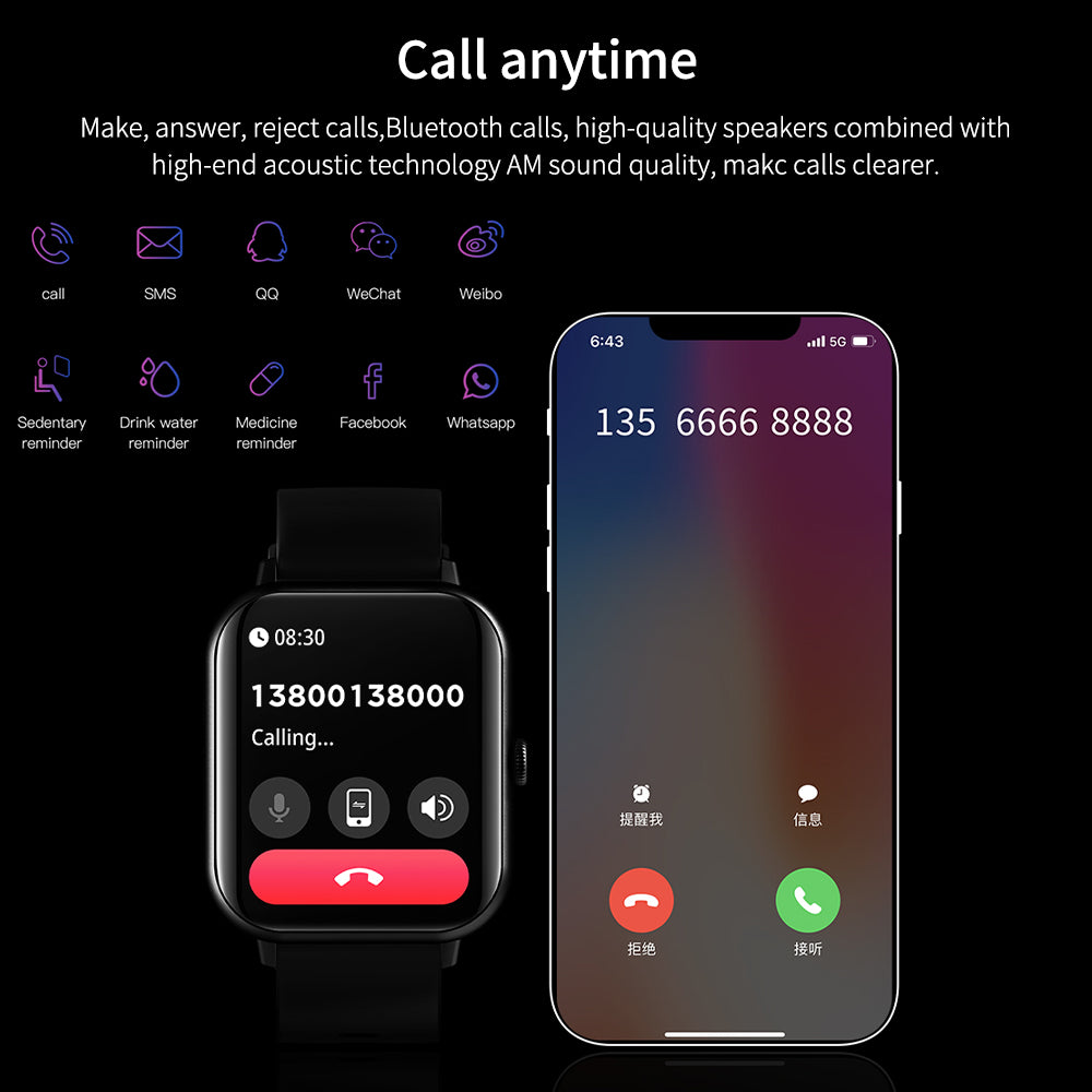 TYME TSWZL54CBK-01 Smart Watch