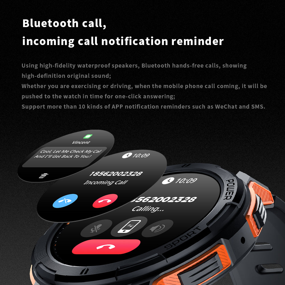 TYME TSWC25OG-04 Orange Colour Smart Watch