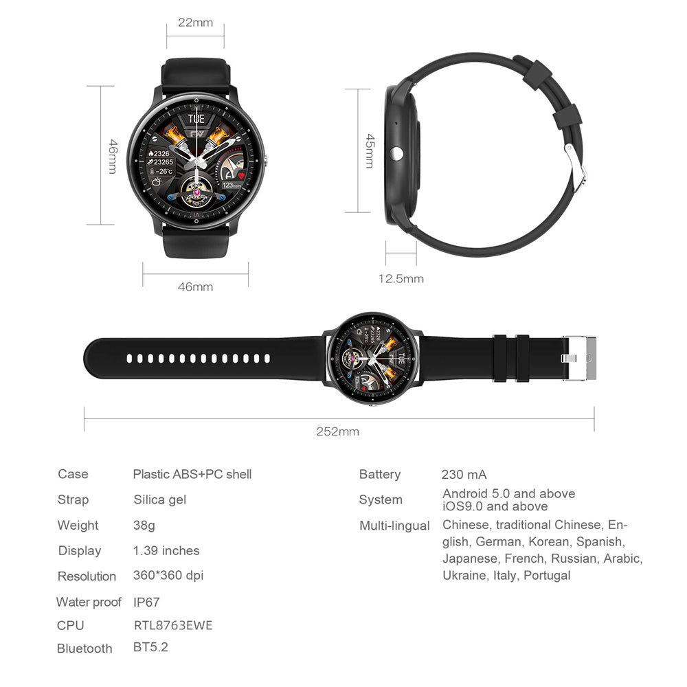 TYME TSWZL02PRO-02 Smart Watch