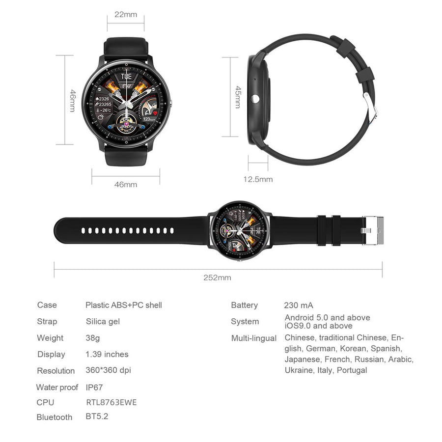 TYME TSWZL02PRO-01 Smart Watch