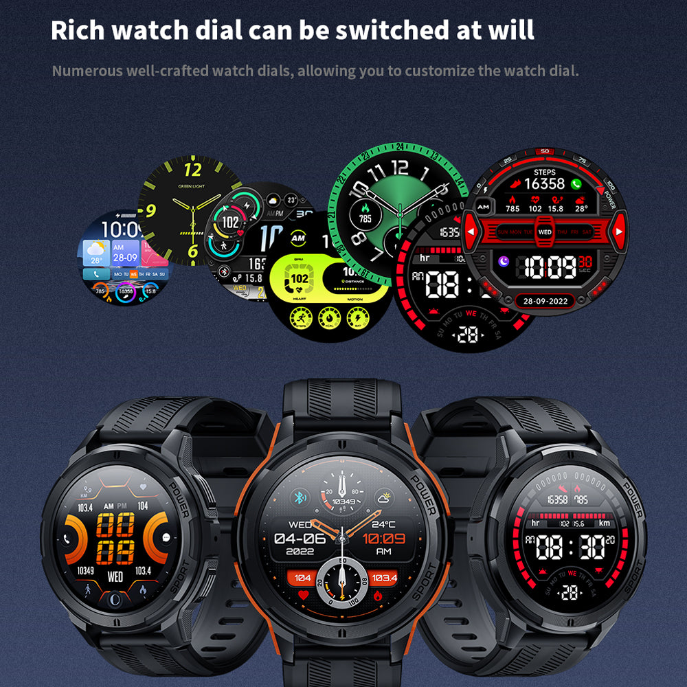 TYME TSWC25OG-04 Orange Colour Smart Watch