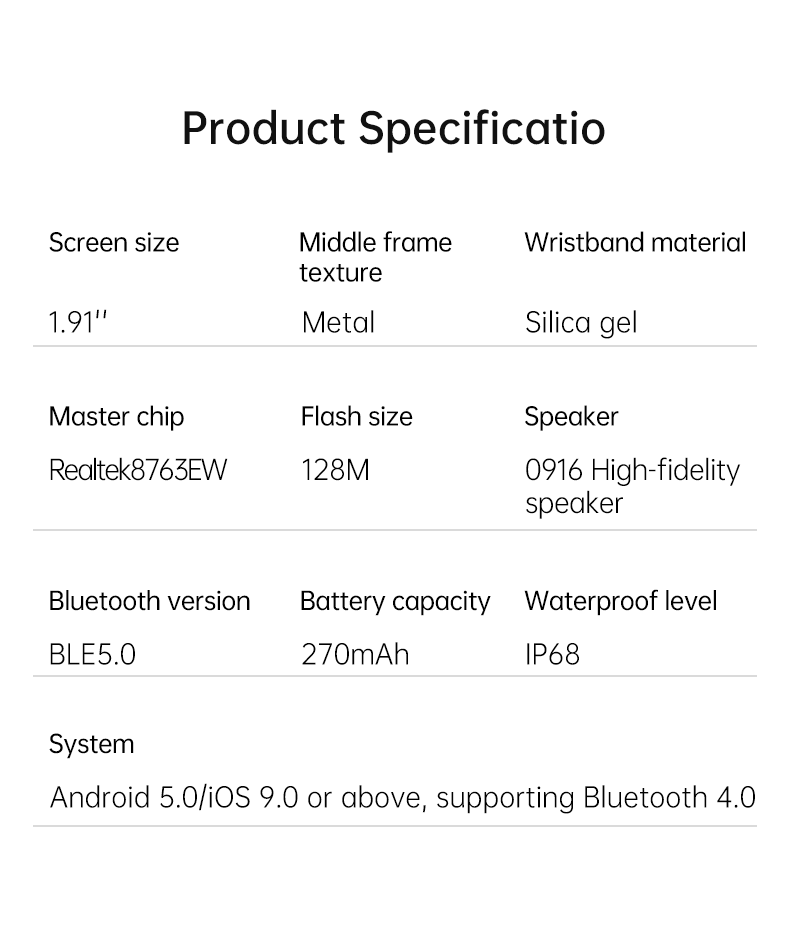 TYME TSWP72BU-02 Smart Watch