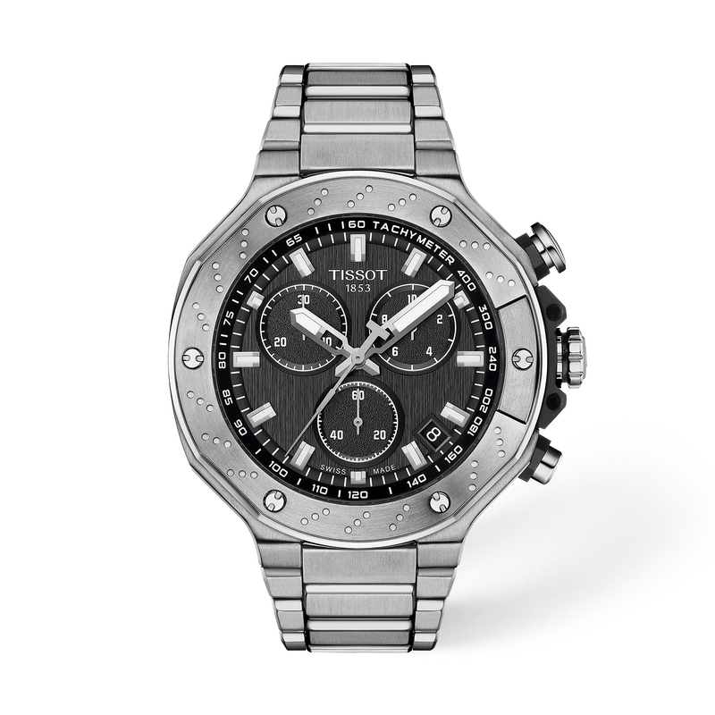 Tissot T-Race 45mm T141.417.11.051.01 Men's Quartz Chronograph Watch - front view