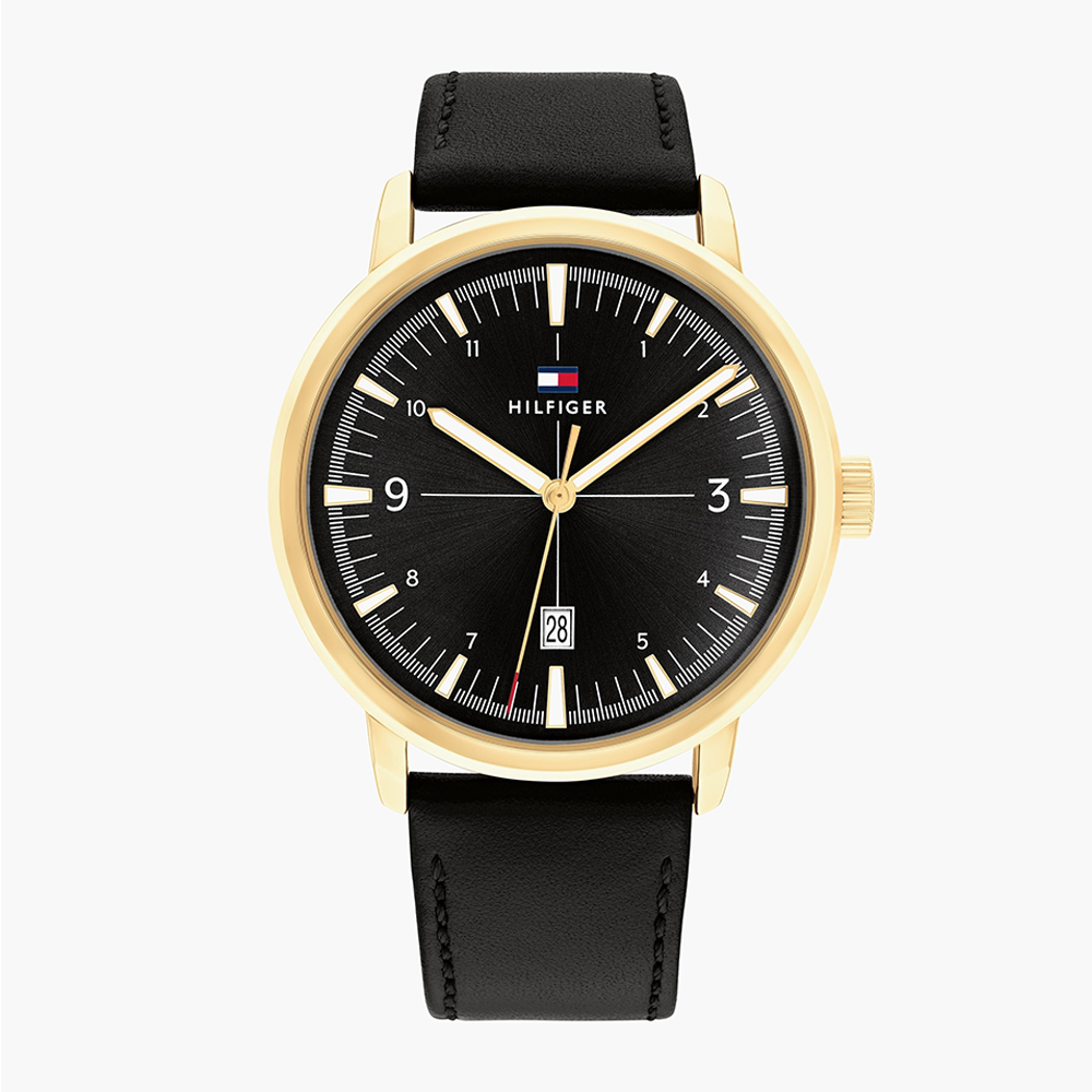 Tommy Hilfiger 1710509 Black Leather Men's Quartz Watch