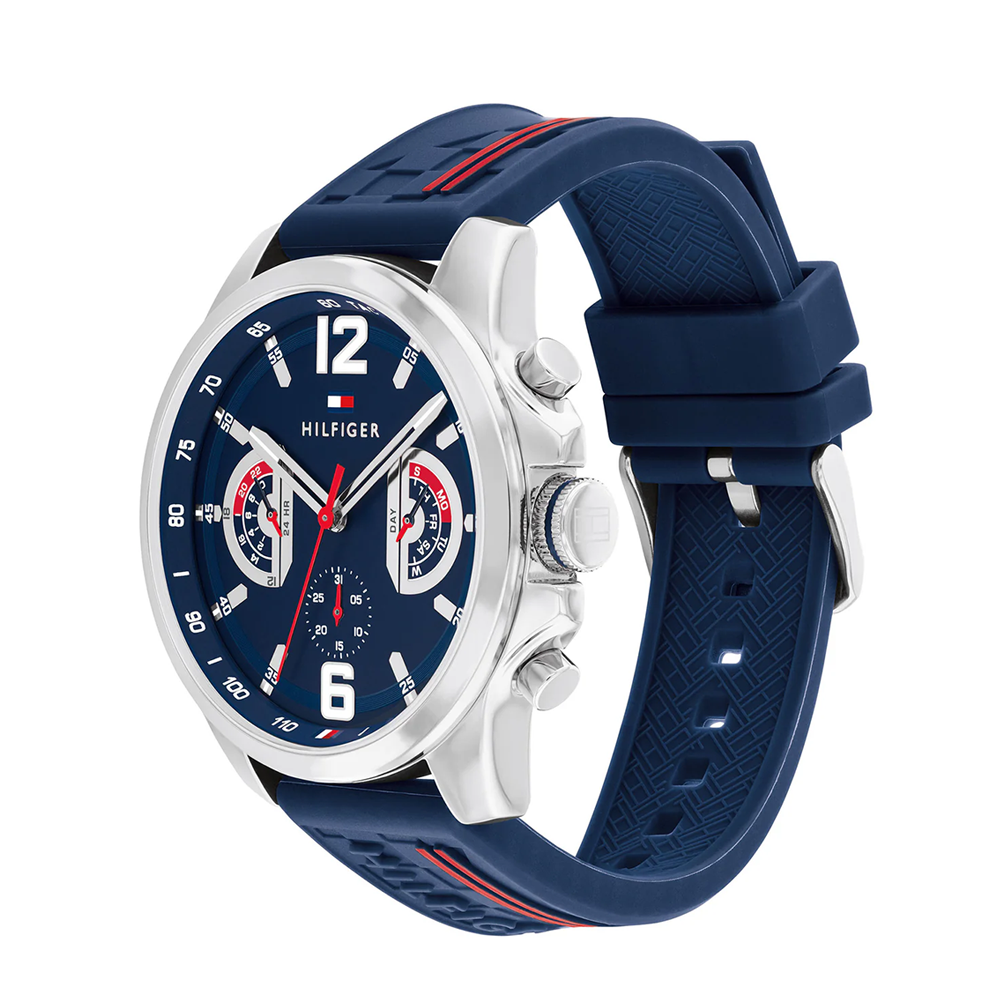 Tommy Hilfiger Tucker Navy Dial Silicone Men's Watch 1710635