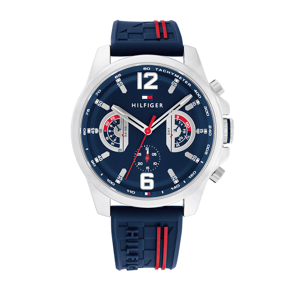 Tommy Hilfiger Tucker Navy Dial Silicone Men's Watch 1710635