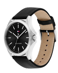Tommy Hilfiger Bruce Black Dial Leather Men's Watch 1710668