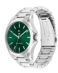 Tommy Hilfiger Bruce Green Dial Stainless Steel Men's Watch 1710672
