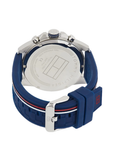 Tommy Hilfiger 1791476 Men's Quartz Watch – Blue Dial, Rubber Strap