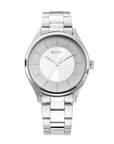 Titan Urban Edge / Workwear Men's Grey Beige Dial Stainless Steel Watch 1802SM03