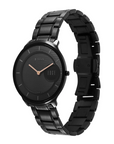 Titan Edge Metal Black Dial Stainless Steel Strap Watch 1843NM03