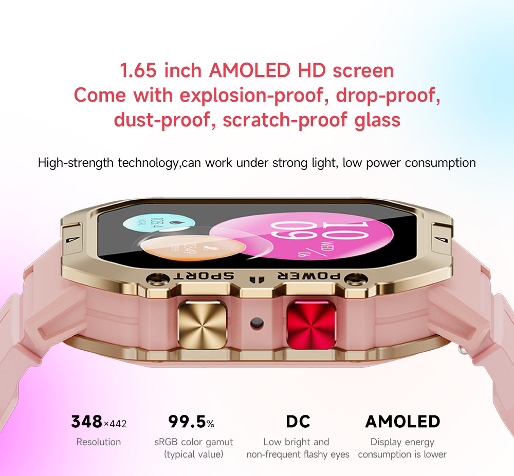 TYME TSWW1PK-04 Pink Colour Smart Watch