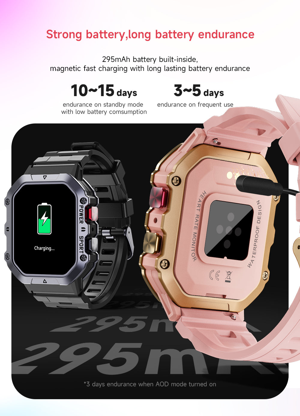 TYME TSWW1PK-04 Pink Colour Smart Watch
