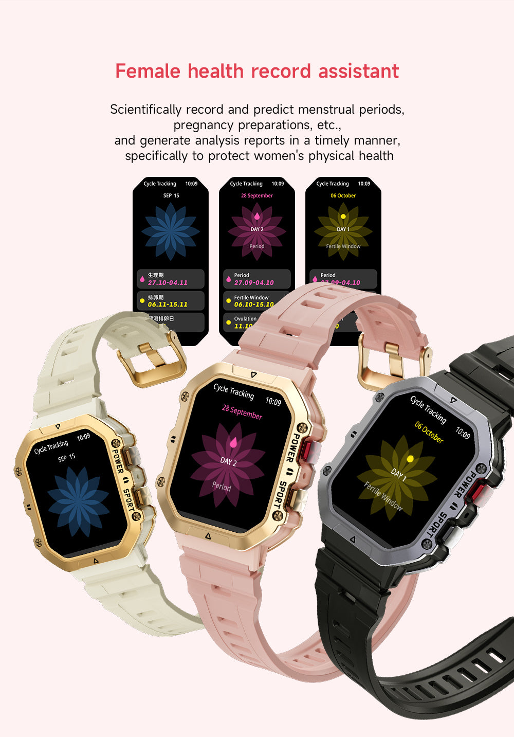 TYME TSWW1PK-04 Pink Colour Smart Watch