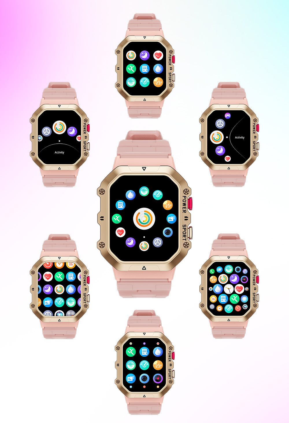 TYME TSWW1PK-04 Pink Colour Smart Watch