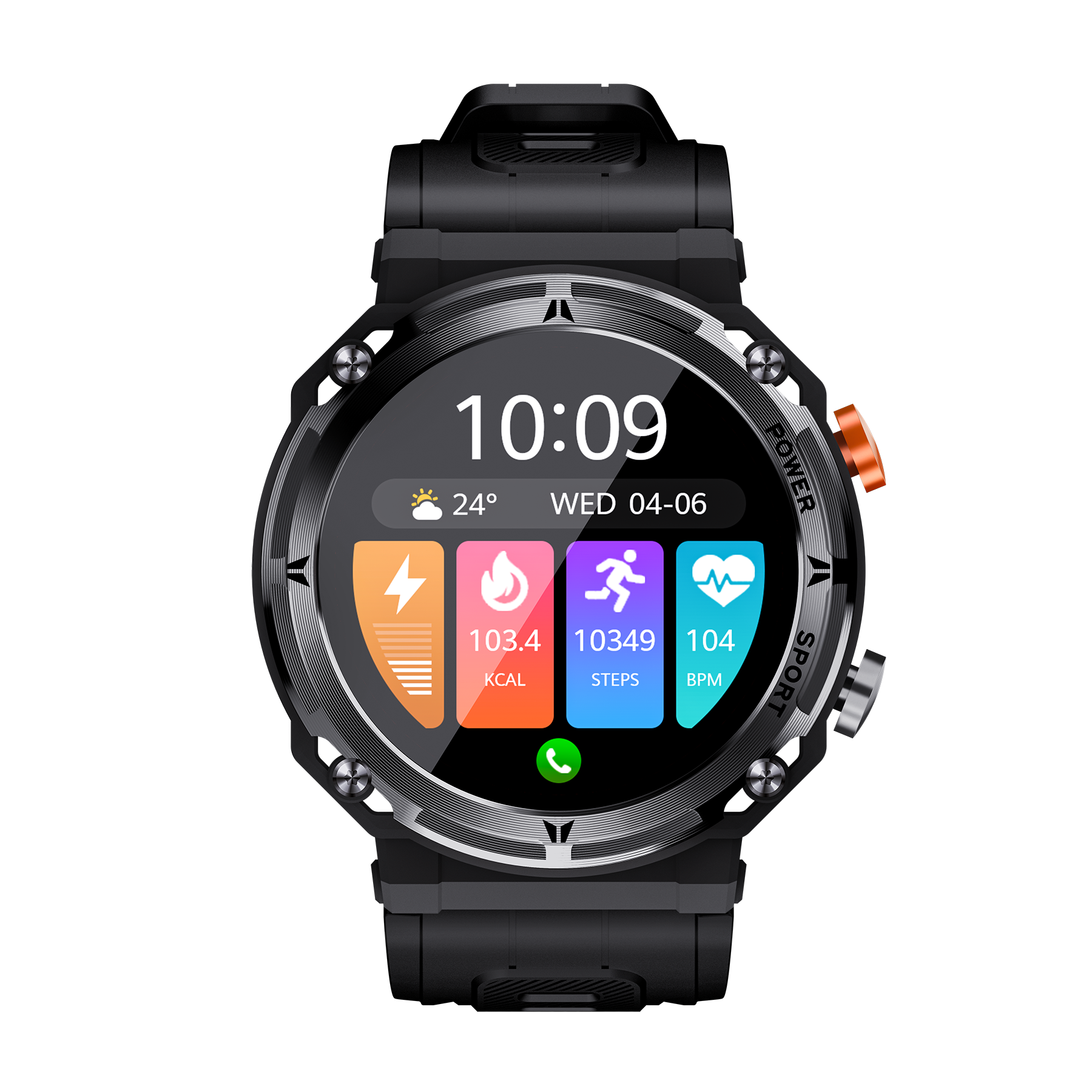 TYME TSWB70PBK-01 Smart Watch