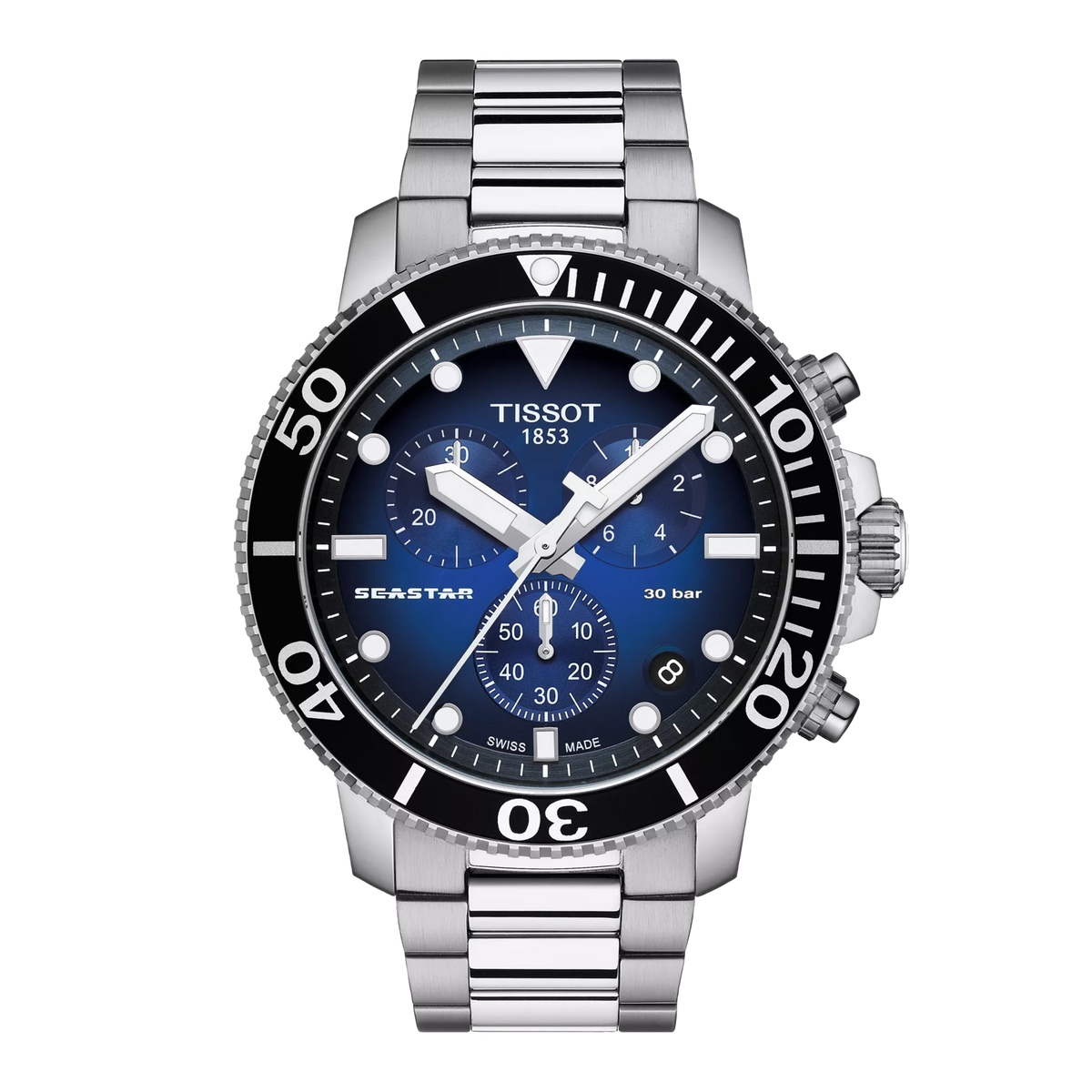 Tissot Seastar 1000 45.5mm T120.417.11.041.01 Men's Quartz Chronograph Watch - alternate product view (image 2)