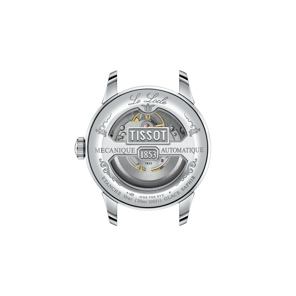 Tissot Le Locle 39.3mm T006.407.11.033.00 Men's Automatic Watch - caseback / rear (image 3)