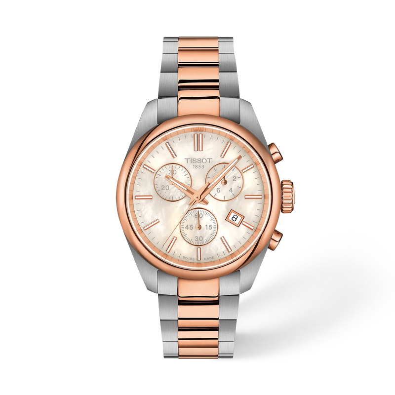 Tissot PR 100 36mm T150.217.22.111.00 Women's Quartz Chronograph Watch - front view