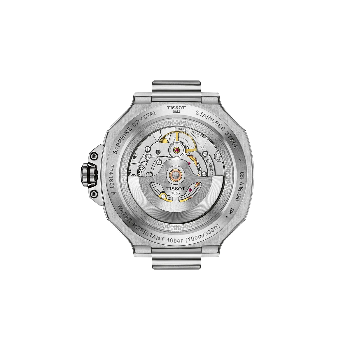 Tissot T-Race 41mm T141.807.11.041.00 Men's Automatic Watch - caseback / rear (image 3)