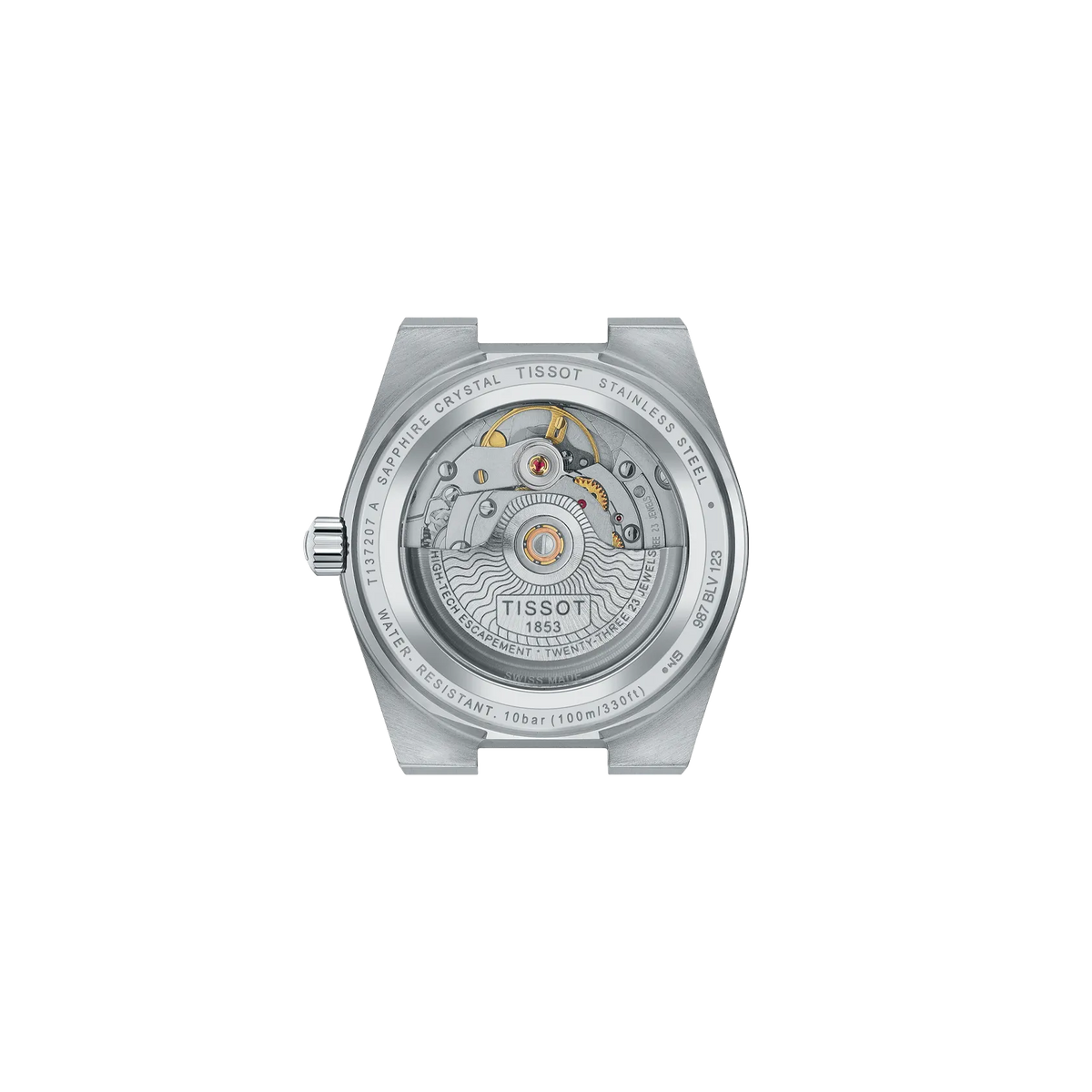 Tissot PRX 35mm T137.207.11.041.00 Unisex Automatic Watch - caseback / rear (image 3)