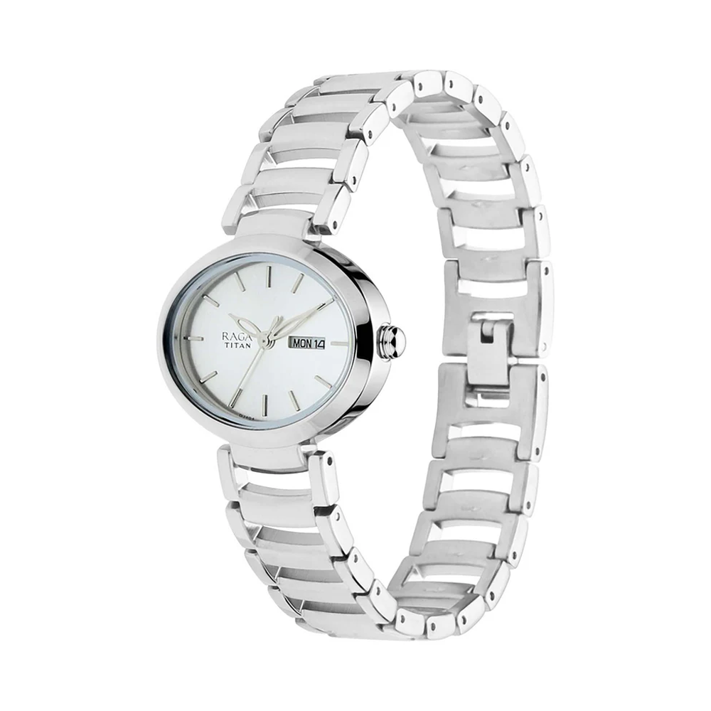 Titan Raga Viva Women Analog Day &amp; Date Quartz Watch 2620SM01
