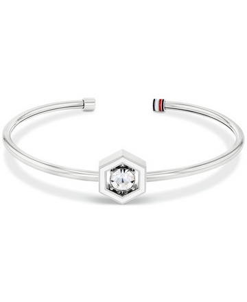 Tommy Hilfiger 2780856 SS24 Geometric Family Memory Steel Bangle