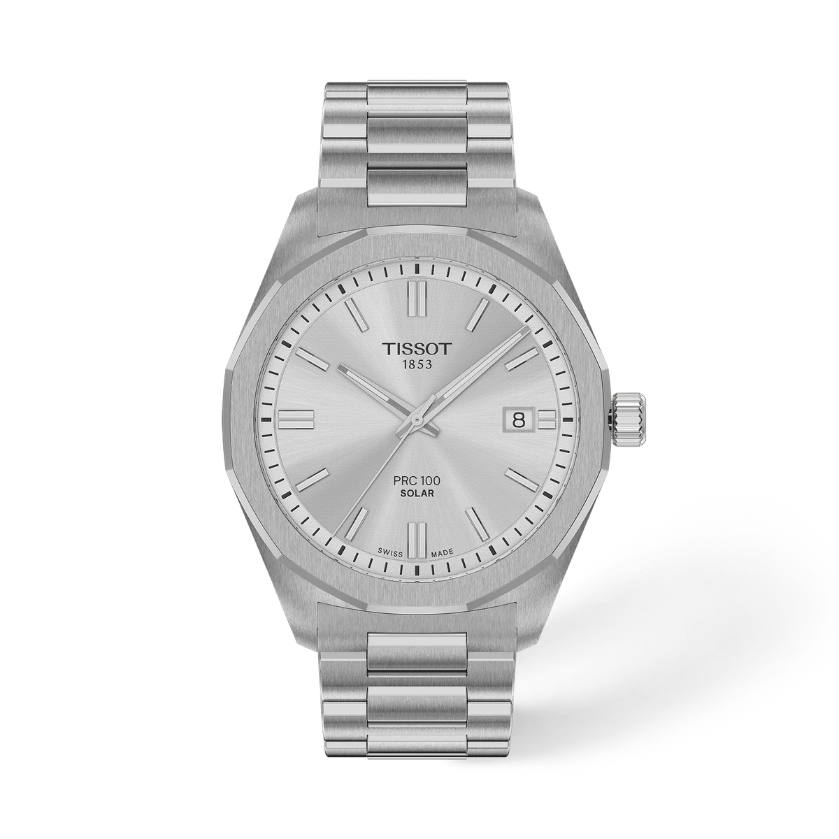 Tissot PRC 100 Solar 39mm T151.422.11.031.00 Men's Solar Quartz Watch - front (image 1)