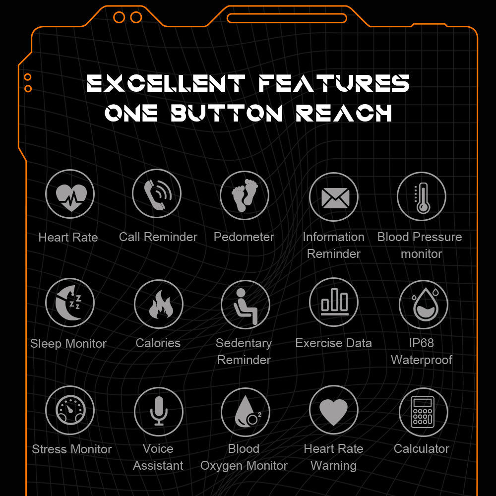 TYME TSWC20PROOG-04 Orange Smart Watch