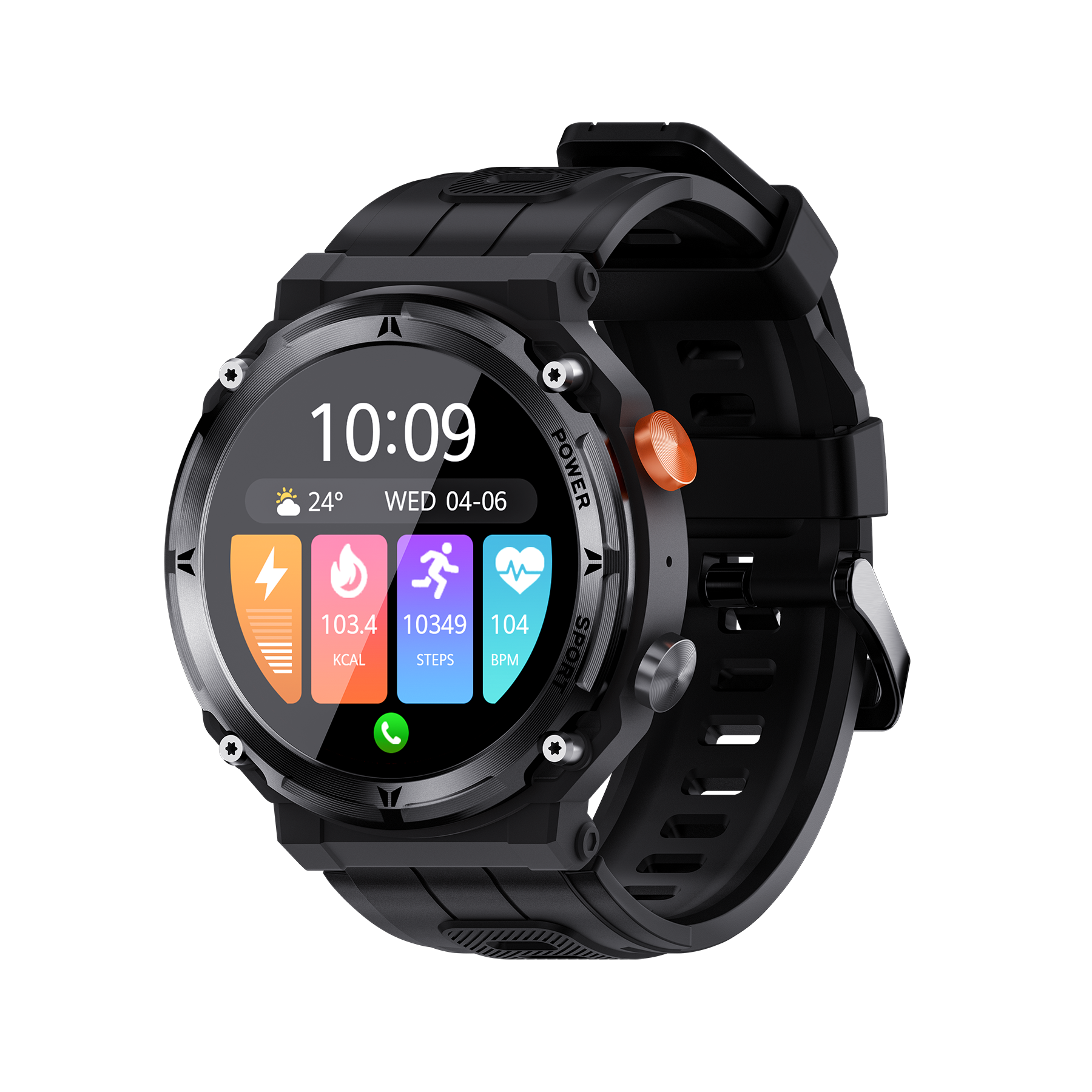 TYME TSWB70PBK-01 Smart Watch