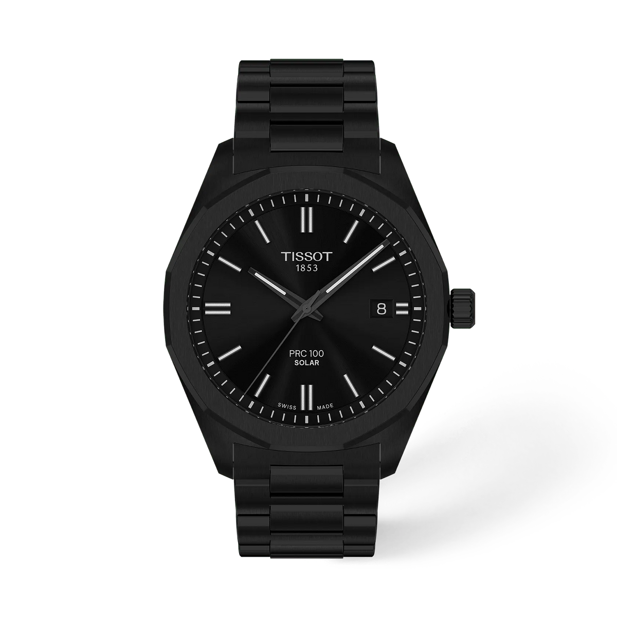 Tissot PRC 100 Solar 39mm T151.422.33.051.00 Men's Solar Quartz Watch - front (image 1)