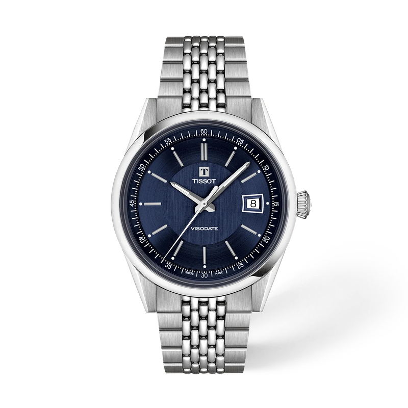 Tissot Visodate 39mm T157.407.11.041.00 Unisex Automatic Watch - front view