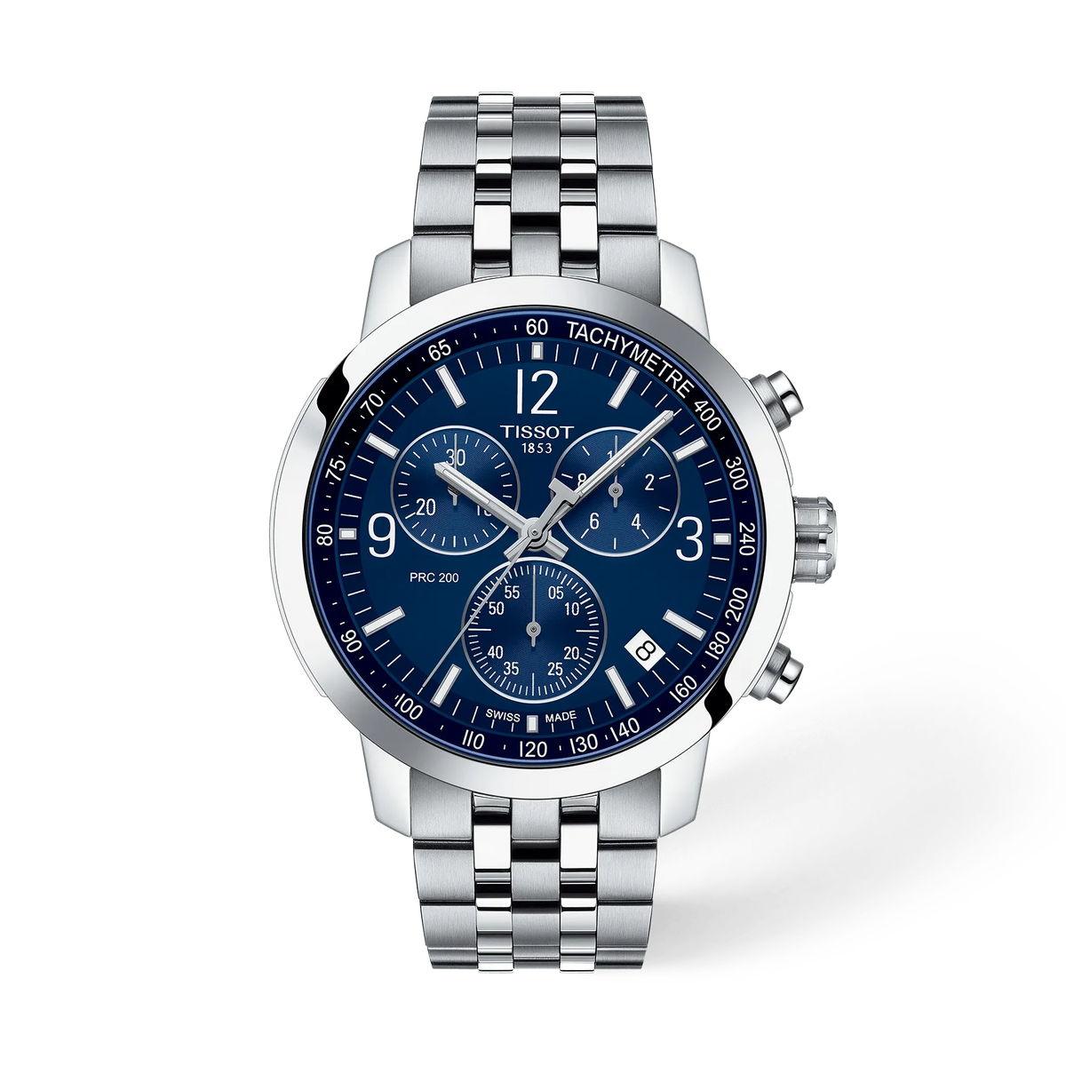 Tissot PRC 200 43mm T114.417.11.047.00 Men's Quartz Chronograph Watch - front (image 1)