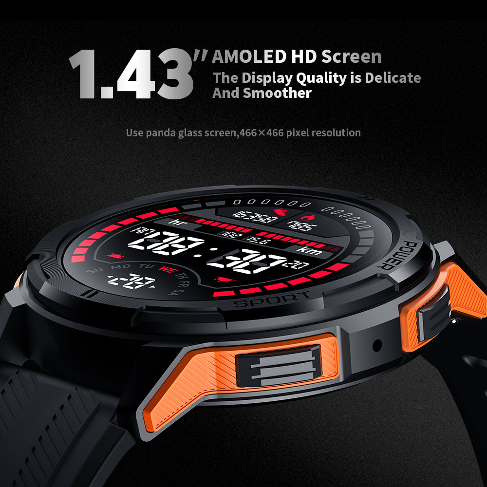TYME TSWC25OG-04 Orange Colour Smart Watch