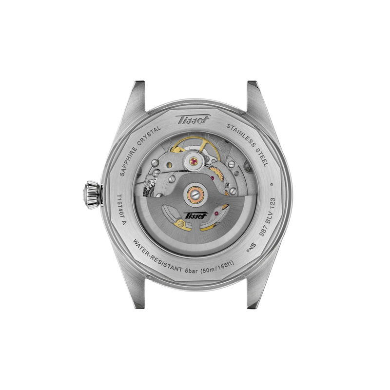 Tissot Visodate 39mm T157.407.11.041.00 Unisex Automatic Watch - caseback