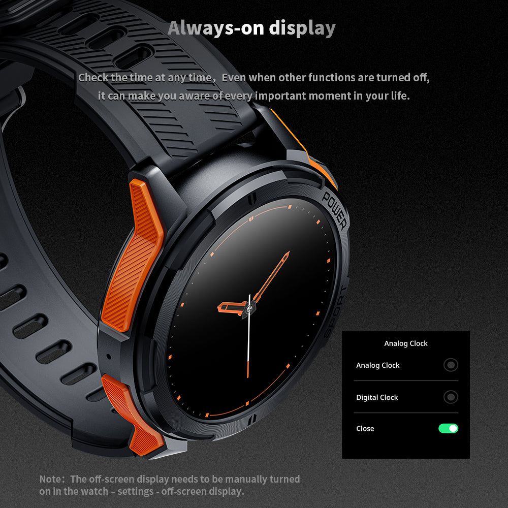 TYME TSWC25OG-04 Orange Colour Smart Watch