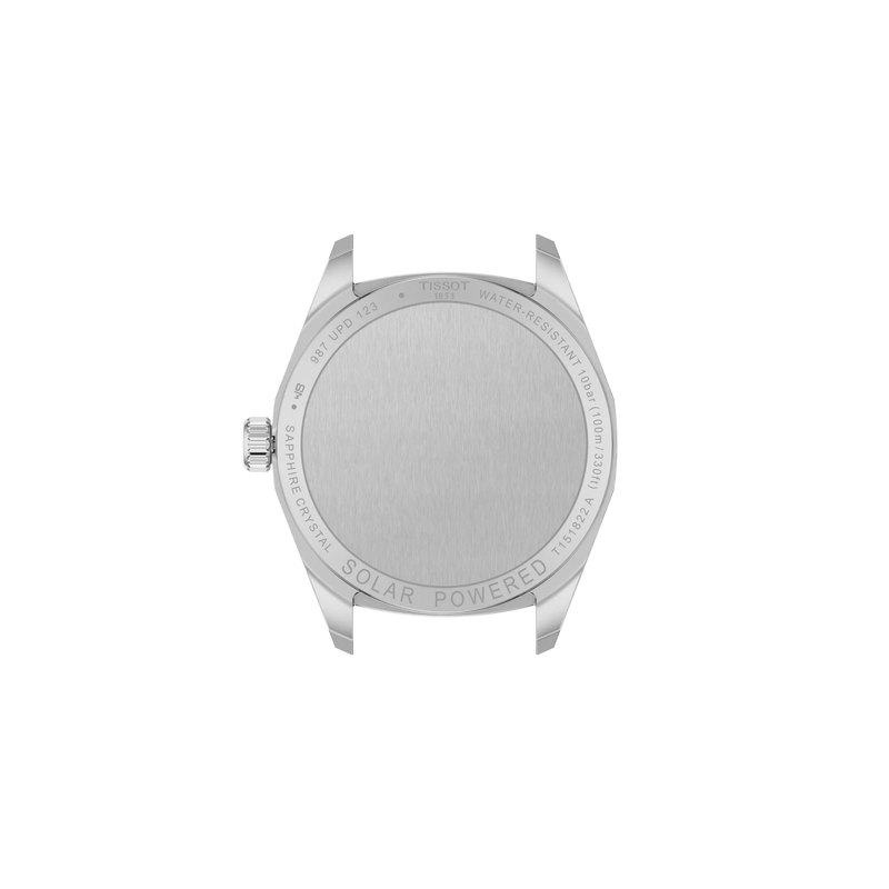 Tissot PRC 100 Solar 34mm T151.822.11.351.00 Women's Solar Quartz Watch - caseback