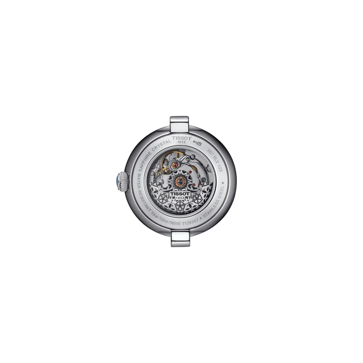 Tissot Bellissima 29mm T126.207.11.013.00 Women's Automatic Watch - caseback / rear (image 3)